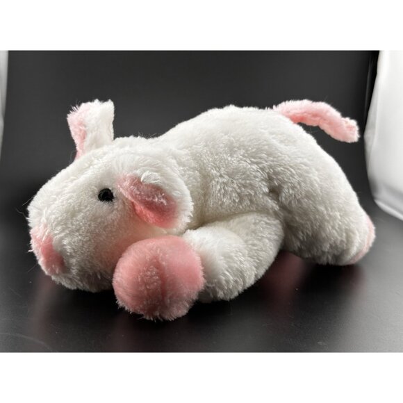 Plush White Pink Pig Mouse American Wego 1968 1960s RARE 8” Stuffed Animal READ - Picture 4 of 16